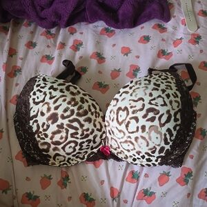 Leopard Print Women's Bra